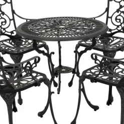 Wohnen Garten Aluguss Sitzgruppe für 4 Personen - Berucas (fünfteilig)