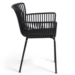 Wohnen Garten Armlehnenstühle in Schwarz - Combo (4er Set)