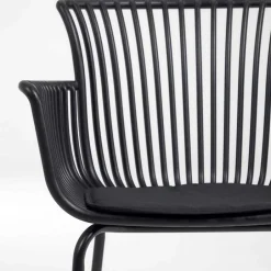 Wohnen Garten Armlehnenstühle in Schwarz - Combo (4er Set)