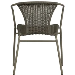 Wohnen Garten Armlehnenstühle in Oliv Grün - Puertos (4er Set)