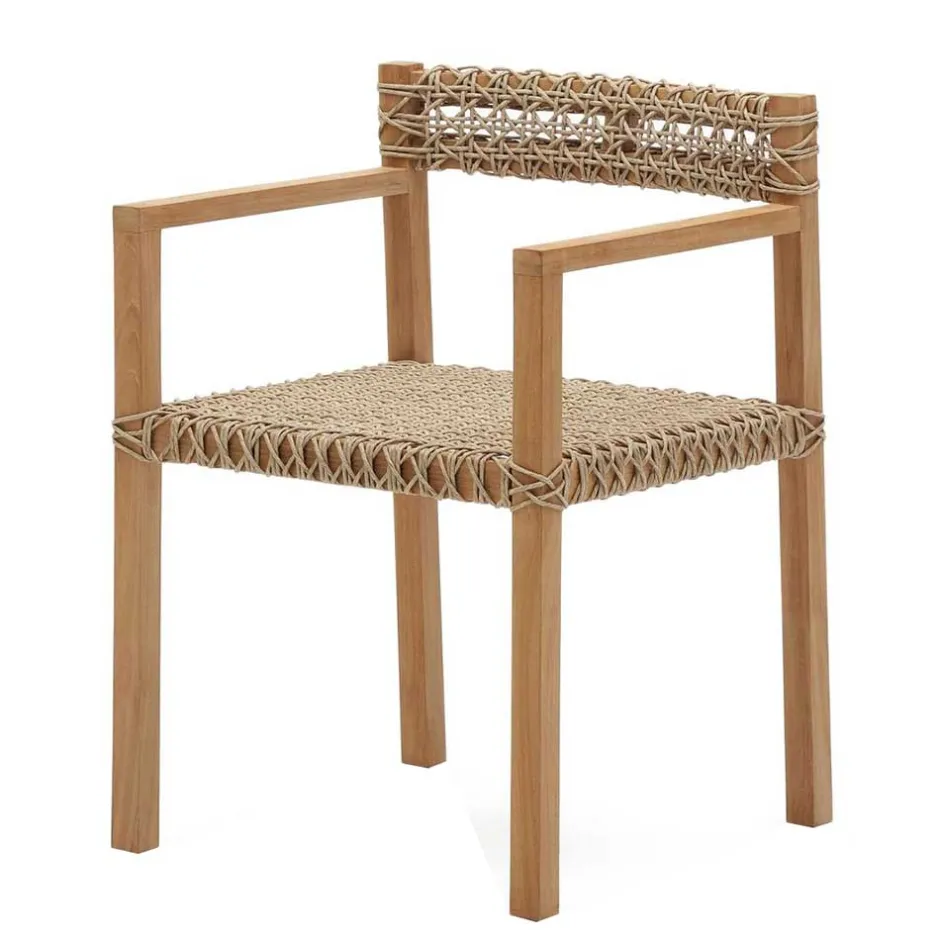 Wohnen Garten Armlehnstühle aus Teak Massivholz - Conave (2er Set)