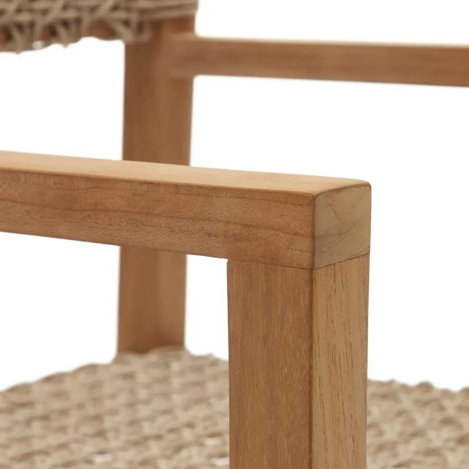 Wohnen Garten Armlehnstühle aus Teak Massivholz - Conave (2er Set)