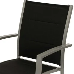 Wohnen Garten Armlehnstühle in Schwarz Stoff - Ansiana (4er Set)