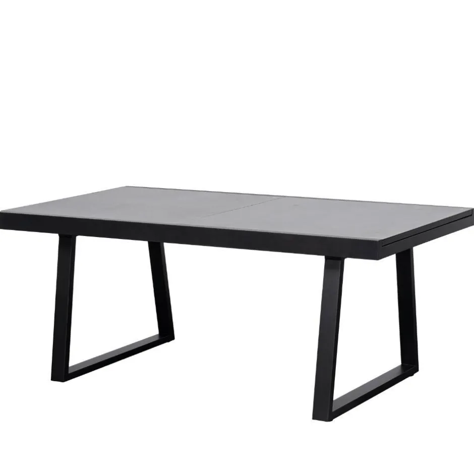 Wohnen Garten Design-Ausziehtisch mit Glasplatte - Canestro