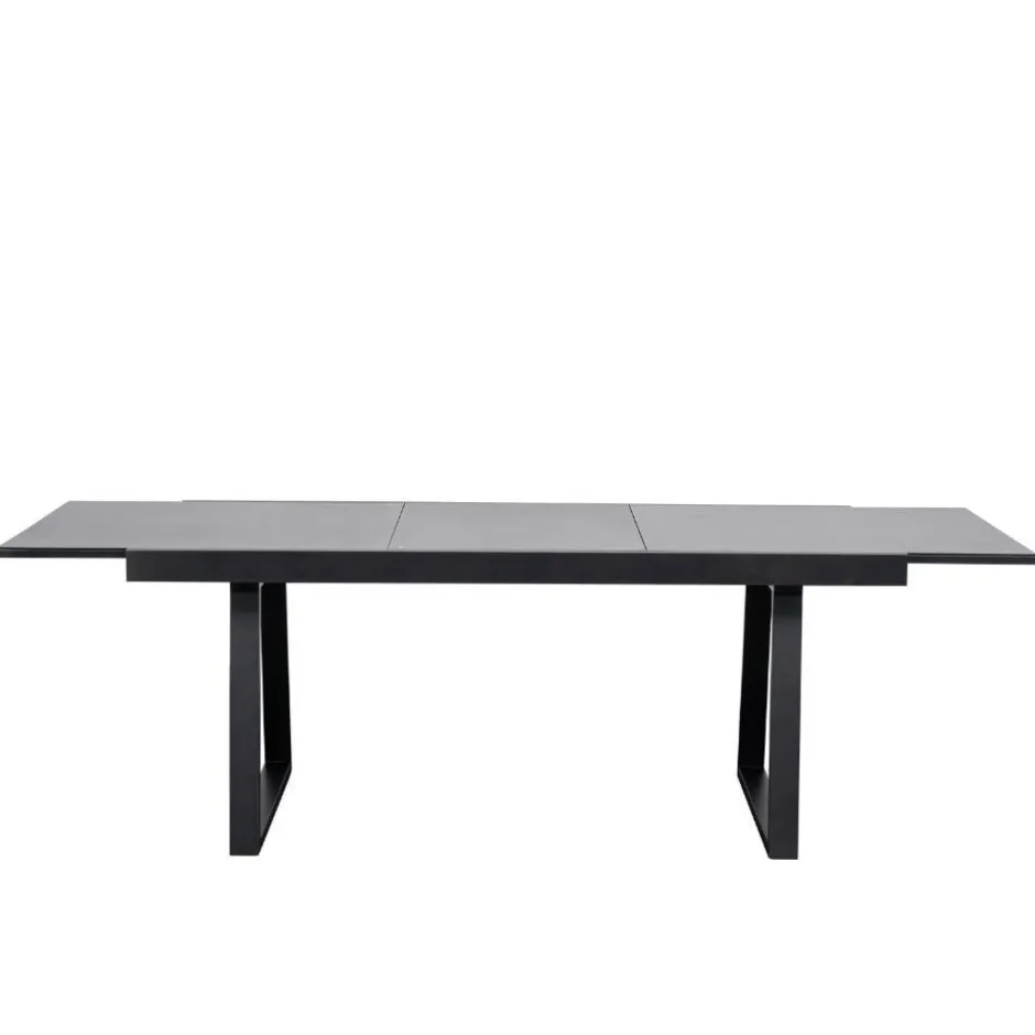 Wohnen Garten Design-Ausziehtisch mit Glasplatte - Canestro