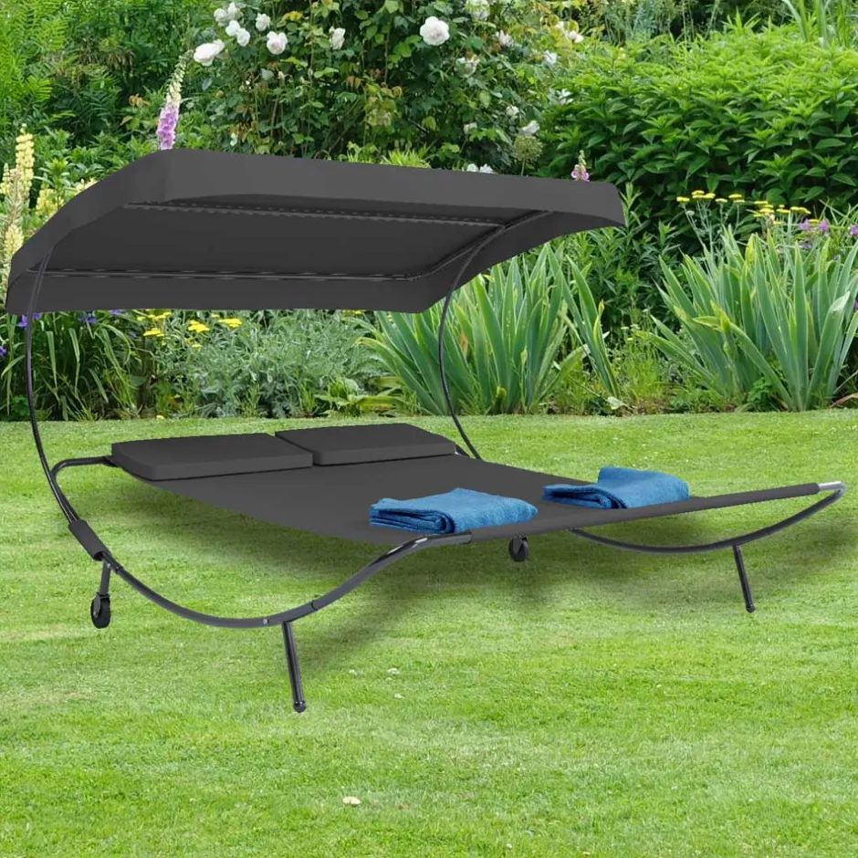 Wohnen Garten Doppelliege mit Sonnendach - Jokna