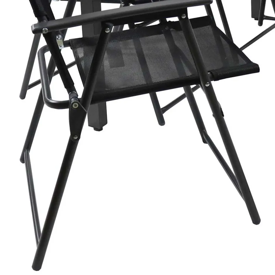 Wohnen Garten Essgruppe in Schwarz - Kameron (siebenteilig)