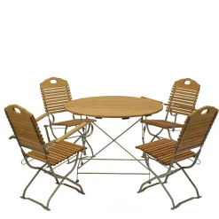 Wohnen Garten Essgruppe klappbar - Anglivia (fünfteilig)