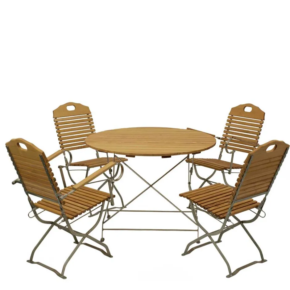 Wohnen Garten Essgruppe klappbar - Anglivia (fünfteilig)