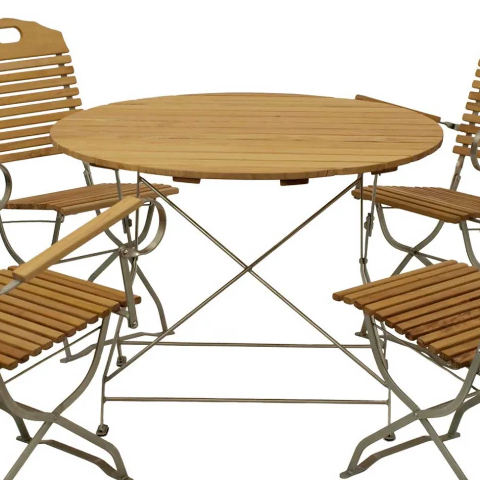 Wohnen Garten Essgruppe klappbar - Anglivia (fünfteilig)