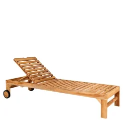 Garten Holzliege mit zwei Rädern - Senvelita^Wohnen Best