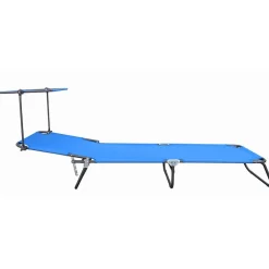 Wohnen Garten Klappliege in Blau und Schwarz - Hiltona