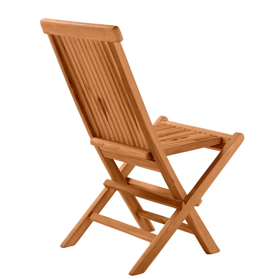Wohnen Garten Klappstühle aus Holz - Klahuma (2er Set)