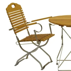 Wohnen Garten Klapptisch & 2 Klappstühle - National (dreiteilig)