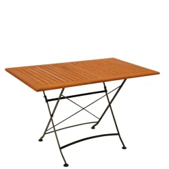 Wohnen Garten Klapptisch aus Eukalyptusholz & Stahl - Nesaris
