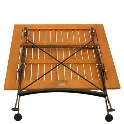 Wohnen Garten Klapptisch aus Eukalyptusholz & Stahl - Nesaris