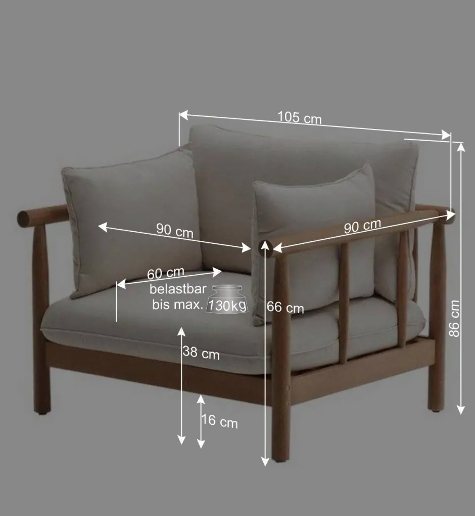 Garten Lounge Sitzgruppe Set - Perconia (vierteilig)^Wohnen Sale