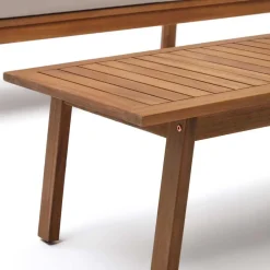 Wohnen Garten Lounge Sitzgruppe aus Massivholz - Lititia (vierteilig)