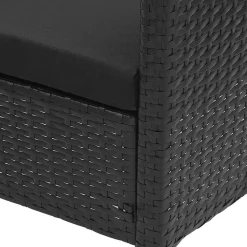 Wohnen Garten Sitzgruppe aus grauem Polyrattan - Ambon (dreiteilig)