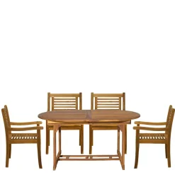 Wohnen Garten Sitzgruppe aus Massivholz - Uratenda (fünfteilig)