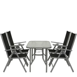 Garten Tischgruppe aus Aluminium - Abella (fünfteilig)^Wohnen Best