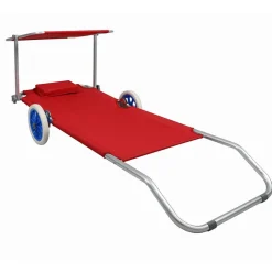 Wohnen Garten- und Strandliege auf Rollen - Padmas