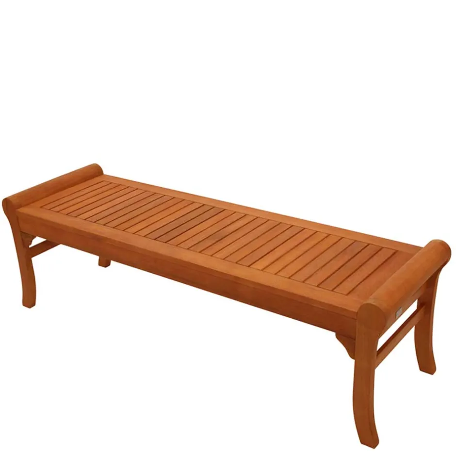 Wohnen Gartenbank ohne Lehne aus Eukalyptusholz - Shanna