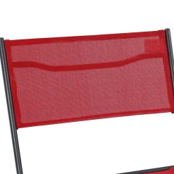 Wohnen Gartengarnitur in Rot Schwarz - Maximilian (fünfteilig)