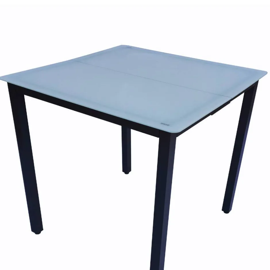 Garten-Glastisch mit matter Tischplatte - Antiq^Wohnen Best