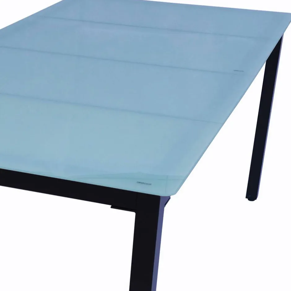 Garten-Glastisch mit matter Tischplatte - Antiq^Wohnen Best