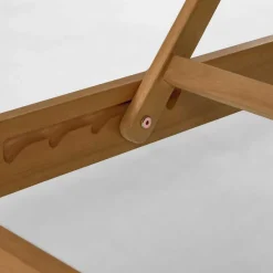 Gartenliege auf Rollen aus Eukalyptusholz - Promo^Wohnen