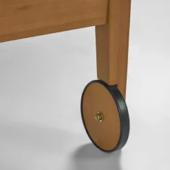 Gartenliege auf Rollen aus Eukalyptusholz - Promo^Wohnen