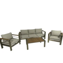 Wohnen Gartenlounge Kombination aus Aluminium - Sirenna (vierteilig)