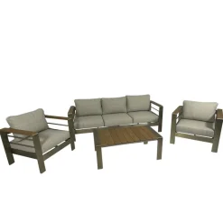 Wohnen Gartenlounge Kombination aus Aluminium - Sirenna (vierteilig)