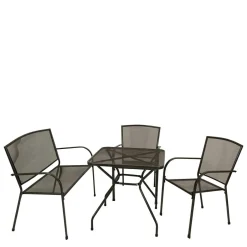 Wohnen Gartenmöbel Set mit Bank - Calisian (vierteilig)