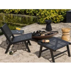 Gartensessel ohne Armlehnen in Schwarz - Saragoza^Wohnen Hot