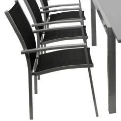 Gartensitzgruppe mit sechs Sitzplätzen - Capo (siebenteilig)^Wohnen Discount