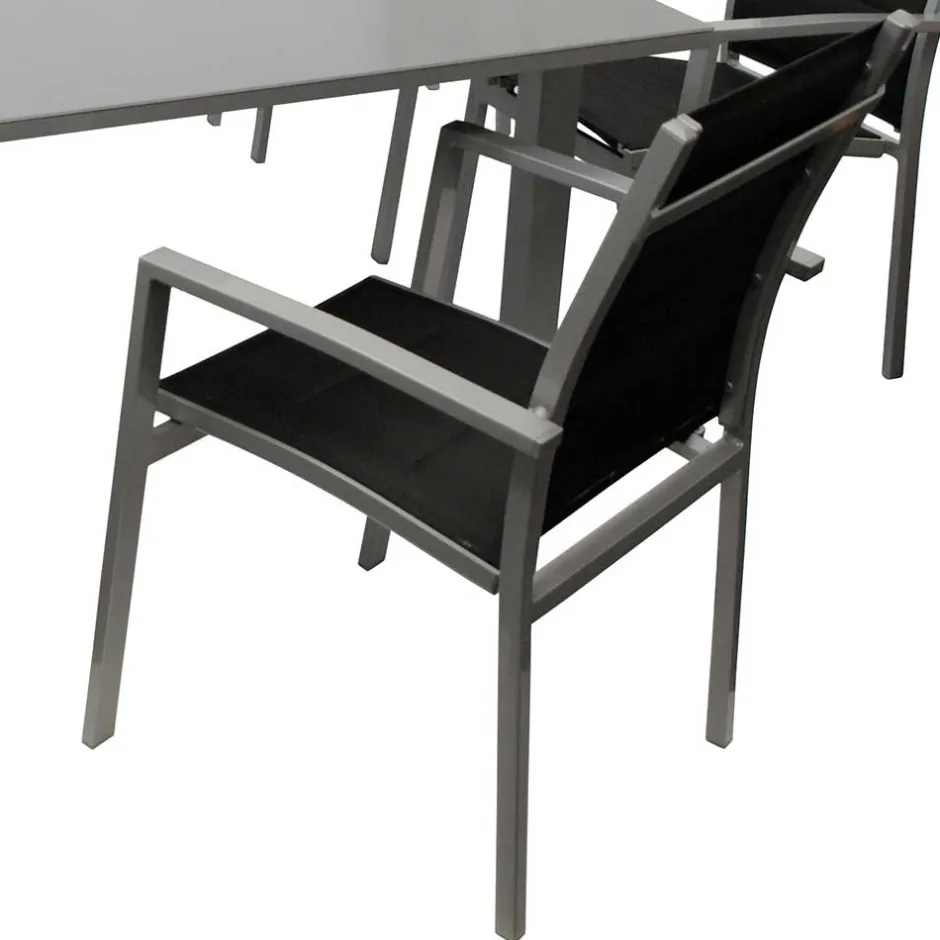 Gartensitzgruppe mit sechs Sitzplätzen - Capo (siebenteilig)^Wohnen Discount