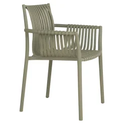 Gartenstühle aus Polypropylen in Graugrün - Ahin (4er Set)^Wohnen New