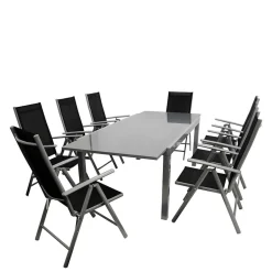 Gartentisch & acht Klappsessel - Olividos (neunteilig)^Wohnen Online