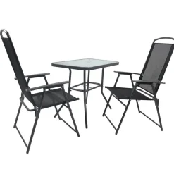 Gartentisch & Klappstuhl Duo Set - Alcamo (dreiteilig)^Wohnen Clearance