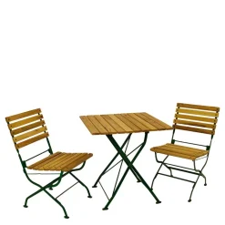 Gartentisch & zwei Stühle Set - Ileteas (dreiteilig)^Wohnen Discount