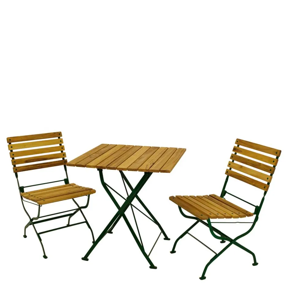 Gartentisch & zwei Stühle Set - Ileteas (dreiteilig)^Wohnen Discount