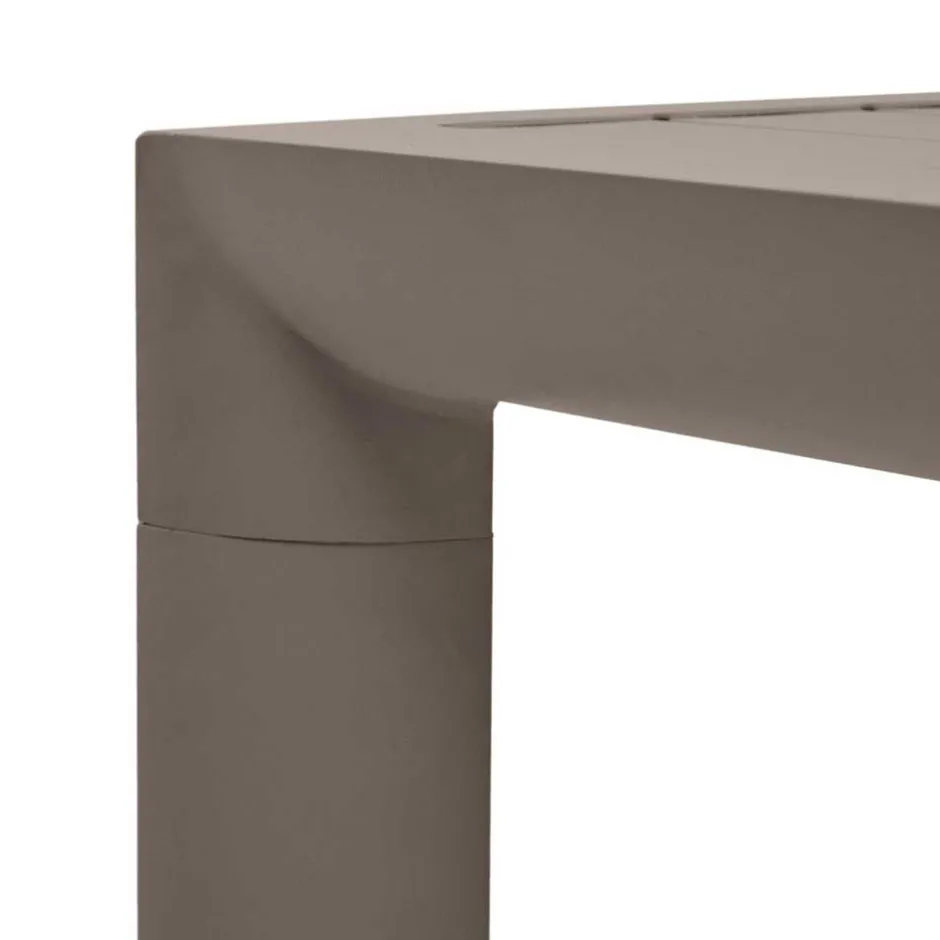 Gartentisch aus Aluminium in Braun - Luvenico^Wohnen New