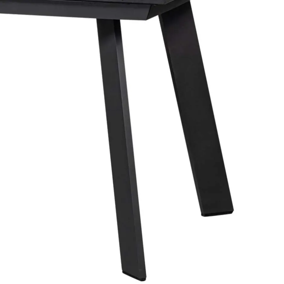 Wohnen Gartentisch aus Kunststoff in Holzoptik - Lourette