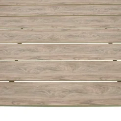 Wohnen Gartentisch aus Kunststoff Holzoptik Braun - Ruberta