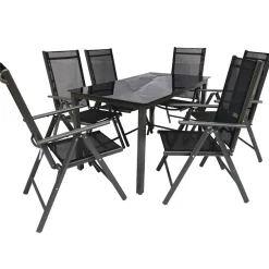 Gartentisch Gruppe in modernem Design - Everest (siebenteilig)^Wohnen Discount