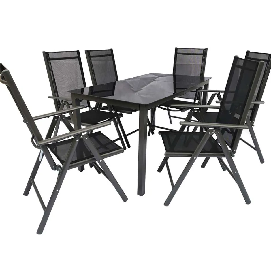 Gartentisch Gruppe in modernem Design - Everest (siebenteilig)^Wohnen Discount