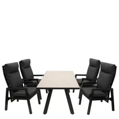 Gartentisch Gruppe in modernem Design - Laura (fünfteilig)^Wohnen Best