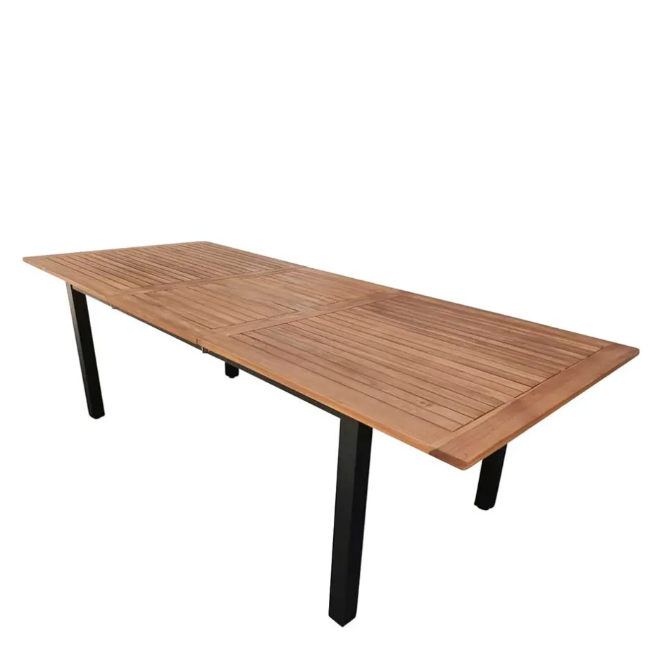 Wohnen Gartentisch mit Butterflyauszug aus Akazie - Iwalian